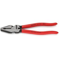  Kraft-Kombizangen KNIPEX 02 01 225 Kraft-Kombizange mit Kunststoff überzogen schwarz atramentiert 225 mm 12381040