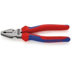  Kraft-Kombizangen KNIPEX 02 02 180 Kraft-Kombizange mit Mehrkomponenten-Hüllen schwarz atramentiert 180 mm 12381039