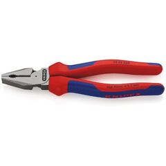  Kraft-Kombizangen KNIPEX 02 02 200 Kraft-Kombizange mit Mehrkomponenten-Hüllen schwarz atramentiert 200 mm 12381038