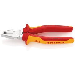  Kraft-Kombizangen KNIPEX 02 06 180 Kraft-Kombizange isoliert mit Mehrkomponenten-Hüllen, VDE-geprüft verchromt 180 mm 12381048