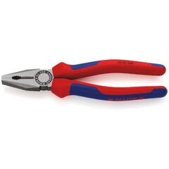  Kombizangen Kombizangen KNIPEX 03 02 200 Kombizange mit Mehrkomponenten-Hüllen schwarz atramentiert 200 mm 12381032