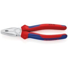  Kombizangen Kombizangen KNIPEX 03 05 200 Kombizange mit Mehrkomponenten-Hüllen verchromt 200 mm 12381028