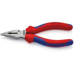  Spitz-Kombizangen KNIPEX 08 22 145 Spitz-Kombizange mit Mehrkomponenten-Hüllen schwarz atramentiert 145 mm 12381051
