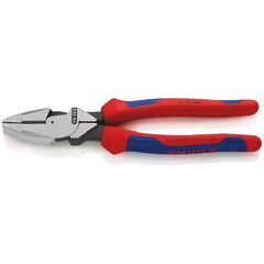  Kraft-Kombizangen "Lineman's Pliers" amerikanisches Modell KNIPEX 09 02 240 Kraft-Kombizange "Lineman's Pliers" amerikanisches Modell mit Mehrkomponenten-Hüllen schwarz atramentiert 240 mm 12381059