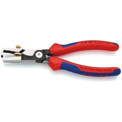 KNIPEX StriX® Abisolierzangen mit Kabelschere KNIPEX 13 62 180 StriX® Abisolierzangen mit Kabelschere mit Mehrkomponenten-Hüllen schwarz atramentiert 180 mm 12380368