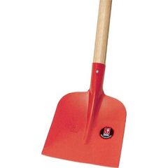  Idealspaten Schaufeln RUHR-BRILLANT-Holsteiner Sandschaufel, rot pulverbeschichtet, Dülle 3/4 gehoben, Eschen-Langstiel 130 cm 12379975