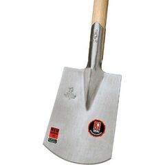  IDEAL-Spaten Bremer Form, feinpoliertes Blatt IDEAL-Spaten Bremer Form ohne Tritt, feinpoliertes Blatt mit Eschen-T-Stiel 12380091