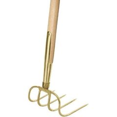  Idealspaten Gabeln IDEAL-Dunghacke, gold, Schienenzwinge, Eschen-Langstiel 135 cm 12379797