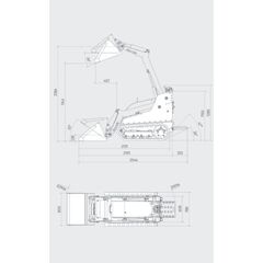  Firstgreen Raupenlader Firstgreen MiniZ 400 Elektro Mini Lader mit Fernbedienung 12464119