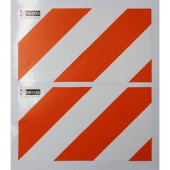 Prismenstäbe NESTLE Aufkleber Schraffenbake orange/weiß 12385713