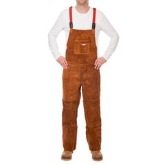  Schweißerjacke ELMAG Schweißer Latzhose Größe XXXXL, WELDAS 44-7440/7648 Lava Brown Spalt-Rindleder L=156 cm 12408359
