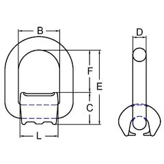 Anschlagpunkte, ohne Feder McBULL® Anschlagpunkt, Schweißausführung, ohne Feder, GK8, 15000 kg 12403046