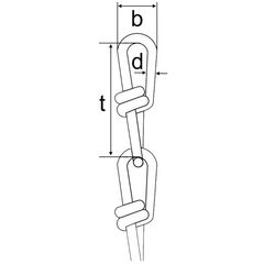  Knotenketten nach DIN 5686 Knotenkette DIN 5686, 3,1 mm, galv. verz., 30 m 12403608