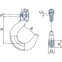  Giessereihaken mit Gabelkopf CARTEC® Giessereihaken(Gabelkopf), GK8, 7/8 mm 12401407