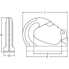  Anschweißhaken McBULL® Anschweißhaken, GK8, 10000 kg 12403088