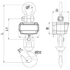  Digitale Kranwaagen McBULL® Digitale Kranwaage, 10 t CD 12466461