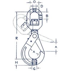  Haken Self-Locking-Haken mit Wirbel CARTEC® Self-Locking-Haken(Wirbel), GK8, 6 mm 12401457
