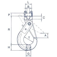  Haken Self-Locking-Haken mit Gabelkopf CARTEC® Self-Locking-Haken(Gabelkopf), GK8, 6 mm 12401444