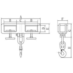  Staplerhaken McBULL® Staplerhaken (doppelt), 1 t 12398712