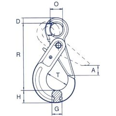  Haken Self-Locking-Haken mit Öse CARTEC® Self-Locking-Haken(Öse), GK10, 7/8 mm 12402735