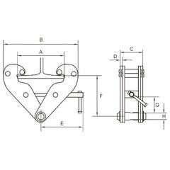  Trägerklemmen McBULL® Trägerklemme, 3 t, 80-320 mm 12398708