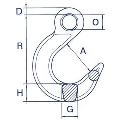 Giesereihaken mit Öse CARTEC® Giessereihaken(Öse), GK10, 6 mm 12402758