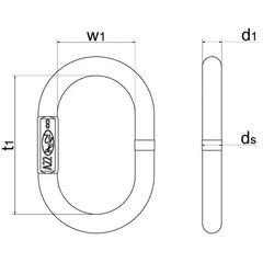  Aufhängeringe/-köpfe Aufhängeringe ohne Flachstelle, für 1- und 2-strängig Aufhängering, GK8, A13 12401192