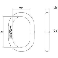  Aufhängeringe ohne Flachstelle nach EN 1677-4, für 1- und 2-strängig Aufhängering, GK6, Edelstahl, A13 12402981
