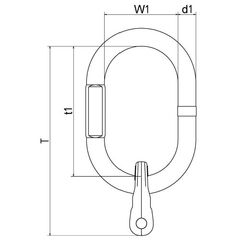  Aufhängeköpfe mit Ringgabel, für 1-strängig Aufhängering mit Ringgabel, GK8, A13 12401203