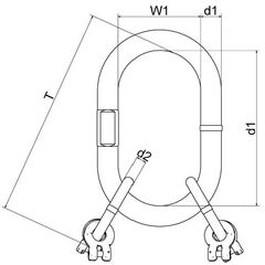  Aufhängeköpfe mit Ringgabel, für 3- und 4-strängig Aufhängekopf mit 4 Ringgabel, GK8, AK18 12401208