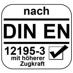  2-teilige, mit Sondergüte-Kette (ohne H-Stempel) McBULL® 2-teilige-Zurrkette, GK10, Sondergüte-Kette, 13 mm, 1 Meter 12402619