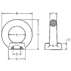  Ringmuttern, fix CARTEC® Ringmutter (fixiert), GK8, M6, 400 kg (0°) 12403304
