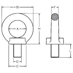  Ringschrauben, variabel CARTEC® Ringschraube (variabel), GK8, M6, 100 kg (90°)/400 kg (0°) 12403433