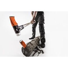  SIMPLEX-Spalthammer ‒ mit Stahlgussgehäuse und Hickorystiel SIMPLEX-Spalthammer mit Stahlgussgehäuse und Hickorystiel, Ø 60 / Stiel 830 mm inkl. Lederschneidschutz 12403885