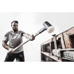  SUPERCRAFT-Vorschlaghammer ‒ mit schwingungsdämpfendem, ergonomisch geformtem und lackiertem Hickorystiel SUPERCRAFT-Vorschlaghammer, rückschlagfrei,
mit Hickorystiel,
Ø 100 / 7 kg,
Nylon 12404388