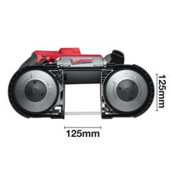  Akku Spezialsäge Milwaukee Akku Bandsäge M18 CBS125-502C, 2 Akkus, Transportkoffer 12428276