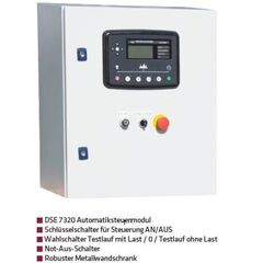  Start-Stopp-Automatik AT 206 für Stromerzeuger von 1-44 kVA ELMAG Start-Stopp-Automatik DSE 7320, 125A 230 Volt, 29 kVA (125A) / 400 Volt, 87 kVA (125A) 12423728