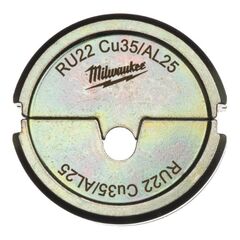  Elektrowerkzeug Systemzubehör Presswerkzeuge Milwaukee Presseinsatz RU22 Cu35/AL25 12440196