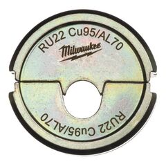  Elektrowerkzeug Systemzubehör Presswerkzeuge Milwaukee Presseinsatz RU22 Cu95/AL70 12440199