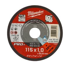  Schleifmittel/Polierzubehör Milwaukee Metalltrennscheibe Display 115 x 1 mm PRO+ 200 Stk. 12440288