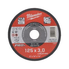  Metallschneiden Milwaukee Metalltrennscheibe 125 x 3 mm PRO+ 12440291