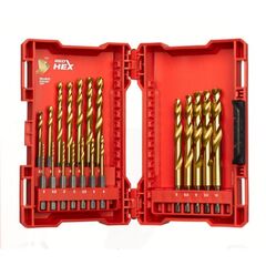  HSS G Tin Milwaukee Metallbohrer SHOCKWAVE HSS-G TiN Set 19-tlg. 12441056