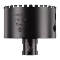  Diamant-Trockenbohrkronen Milwaukee Diamantbohrer M14  75 mm 12441554