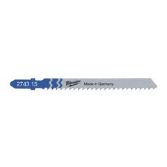  Stichsägeblätter Metall Milwaukee Stichsägeblatt Metall für Schnitte in Aluminium 75x 3 mm T127D (5 Stk.) 12442326