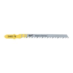  Stichsägeblätter Wood and Plastic Milwaukee Stichsägeblatt Holz Kurvenschnitte 75 x 4 mm T244D (5 Stk.) 12442293