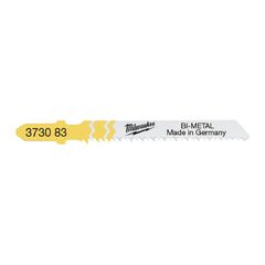  Stichsägeblätter Wood and Plastic Milwaukee Stichsägeblatt Holz für Laminat-/Parkettböden Bi-Metall 60 x 1,9 mm, umgekehrte Verzahnung (5 Stk.) 12442311