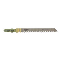  Stichsägeblätter Wood and Plastic Milwaukee Stichsägeblatt Holz splitterfreie Schnitte 75 x 4 mm T101D (25 Stk.) 12442305