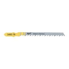  Stichsägeblätter Wood and Plastic Milwaukee Stichsägeblatt Holz Kurvenschnitte 75 x 4 mm T244D (25 Stk.) 12442294