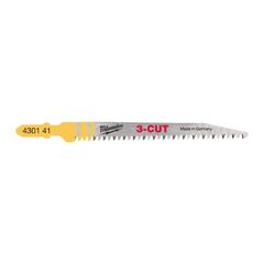  Stichsägeblätter Wood and Plastic Milwaukee Stichsägeblatt Holz schnelle, splitterfreie Schnitte 91 x 2,5 mm 3-CUT T234X (5 Stk.) 12442301
