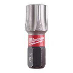  Torx Milwaukee Schrauberbit SHOCKWAVE Gen II (15er Pack) T50 / 25 mm 12442157